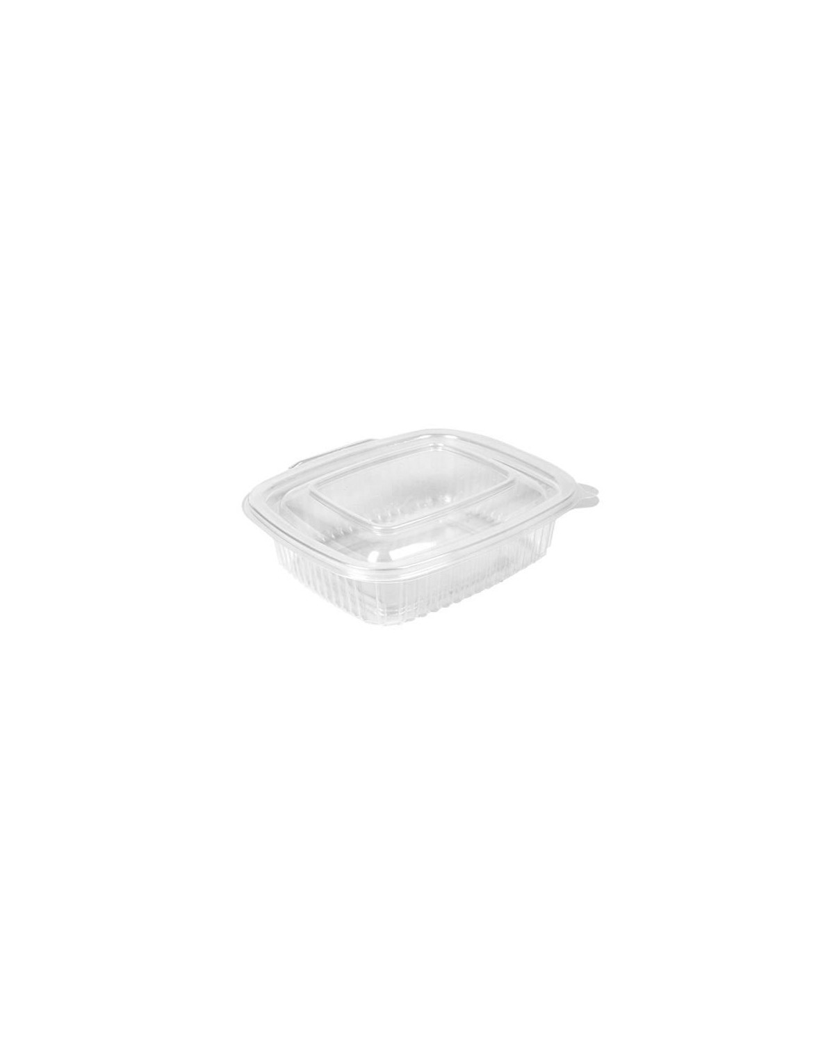 TARRINA CON TAPA BISAGRA 1500CC PET 150UDS.