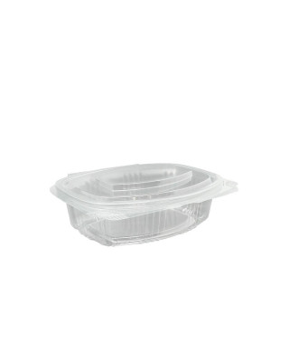 TARRINA CON TAPA BISAGRA 250CC PET 900UDS.