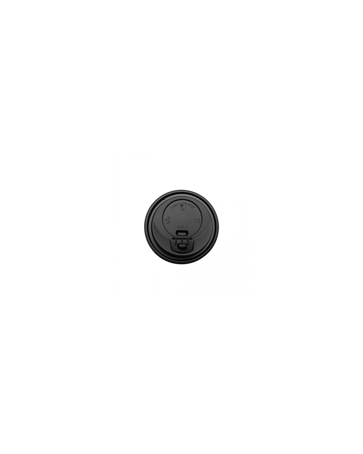 TAPA ANTIDERRAME VASOS 4OZ NEGRA Ø60MM (20X50)