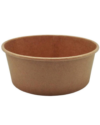 MILL. ENSALADERA CARTON KRAFT Ø185MM 1100ML (6X50UDS)