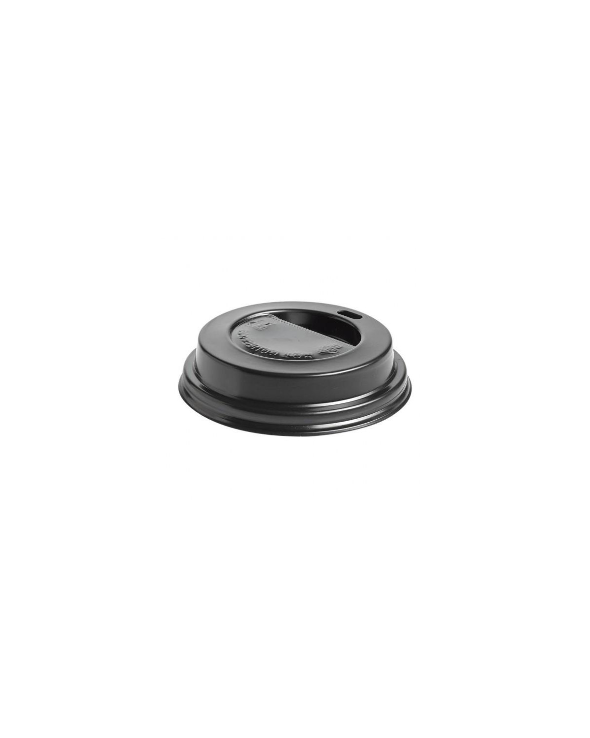MILL. TAPA NEGRA PARA VASO 6OZ Ø72MM (20X50)