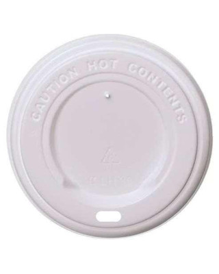MILL. TAPA BLANCA PARA VASO 12OZ Ø90MM (20X50)