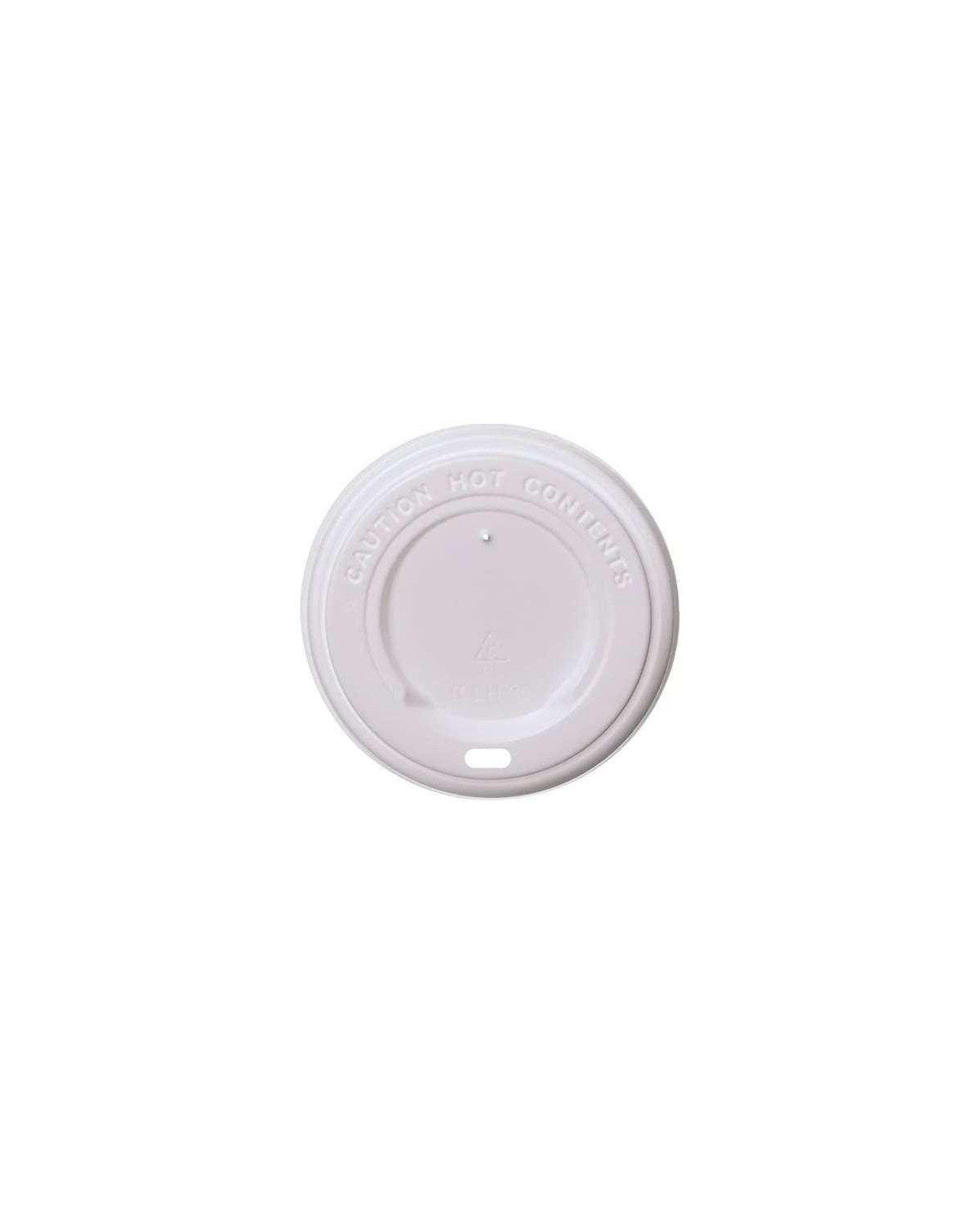MILL. TAPA BLANCA PARA VASO 12OZ Ø90MM (20X50)