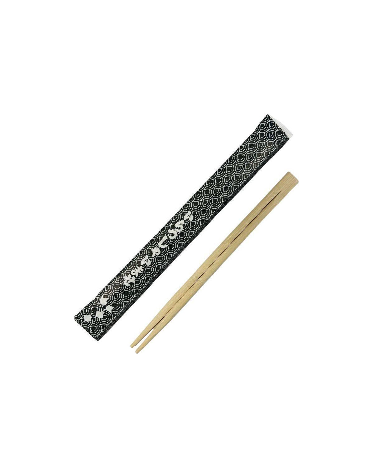 PALILLOS DE BAMBU ENFUNDADOS NEGRO 21CM (30X100 UDS)