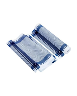 PAÑO ROLLDRAP VINTAGE 40X64CM ALG. 100% AZUL R-10