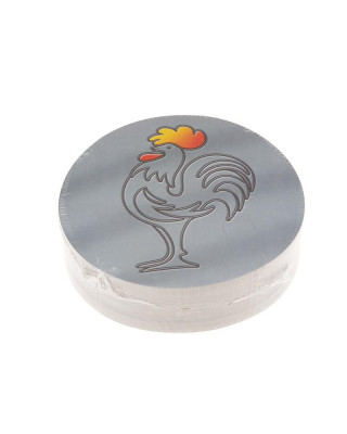 PQT. TAPA REDONDA POLLO 5121102 Ø206MM  (6X100UDS)