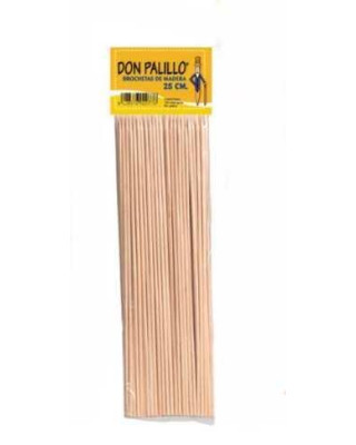 PINCHO BROCHETA MADERA 25cm PQT-100U