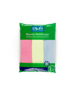 BAYETA MULTIHOGAR MICROFIBRA PACK 3U C-20P