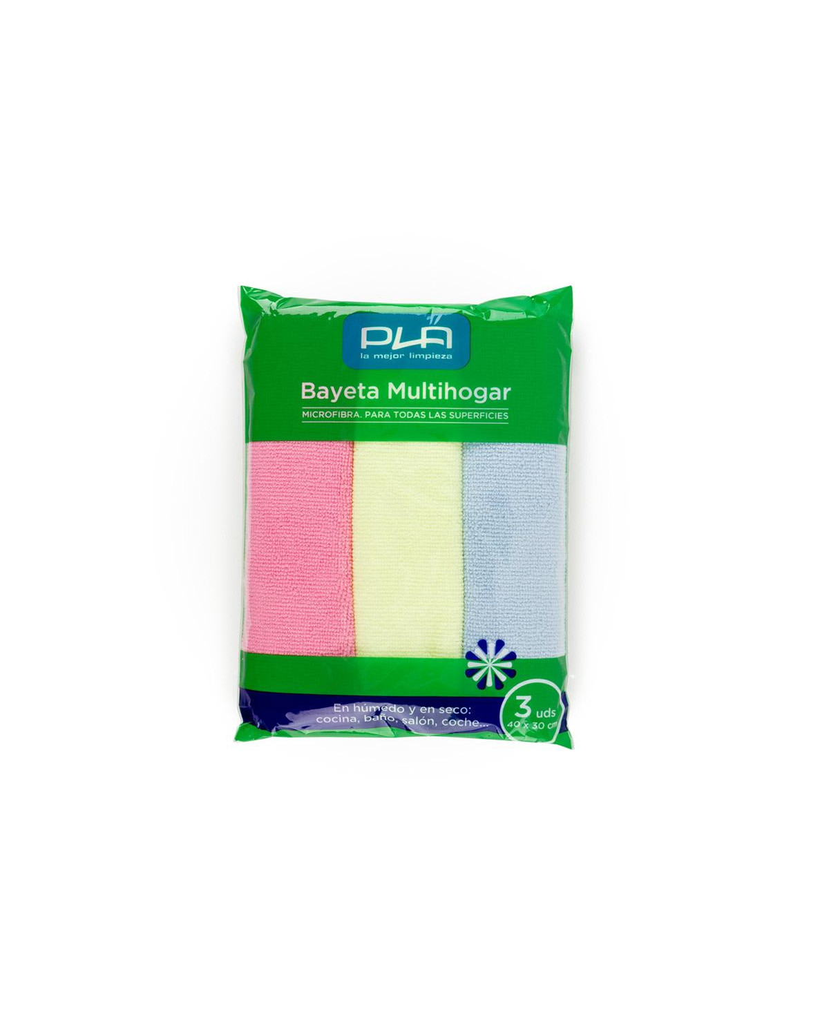 BAYETA MULTIHOGAR MICROFIBRA PACK 3U C-20P