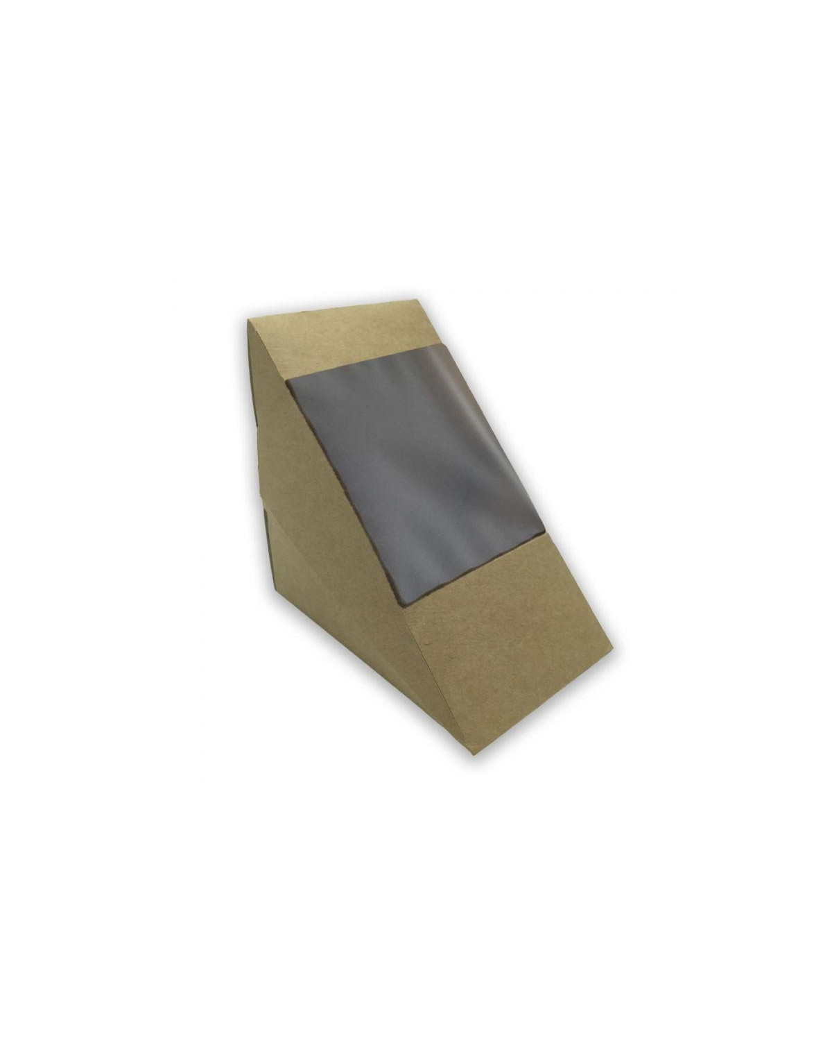 ENVASE SANDWICH KRAFT P CON VENTANA 52MM (10X50UDS)