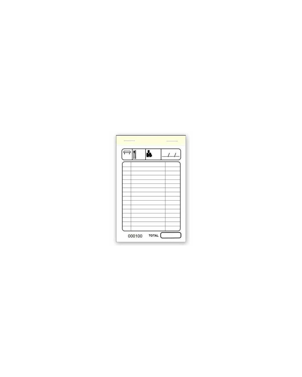 PQT-10 BLOC COMANDA DOBLE RAYADO 10X15CM