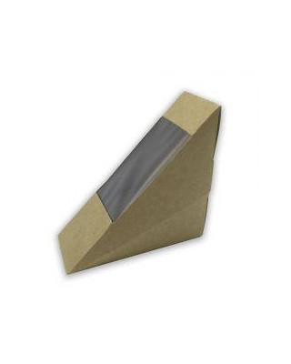 ENVASE SANDWICH KRAFT G CON VENTANA 82MM (10X50UDS)