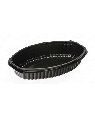 MILLAR ENVASE PLAST. OVAL. NEGRO 500CC (4X125UDS)