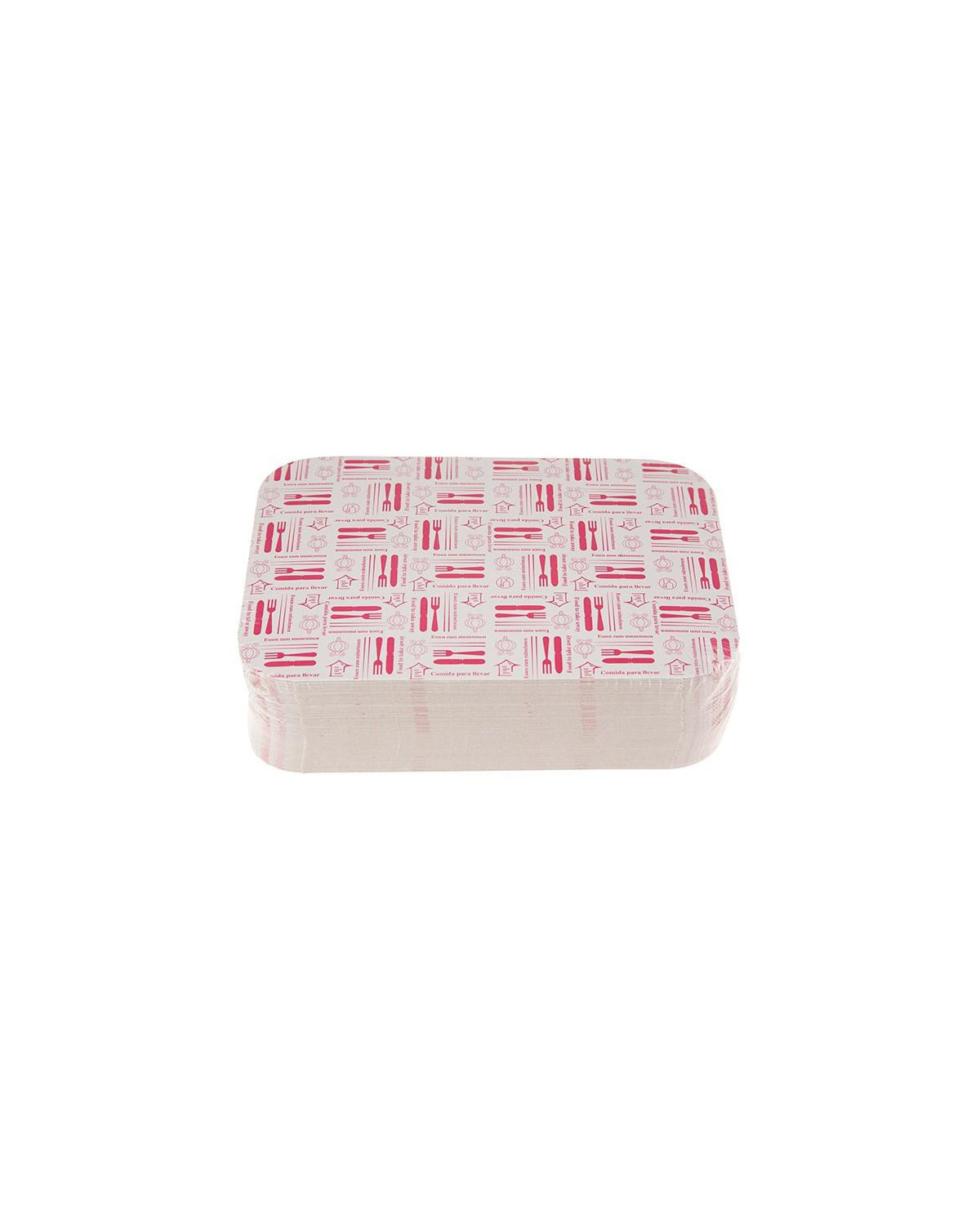 PQT. TAPA BANDEJA ALUMINIO 6 PIEZAS PQT-100UDS(C-8P)