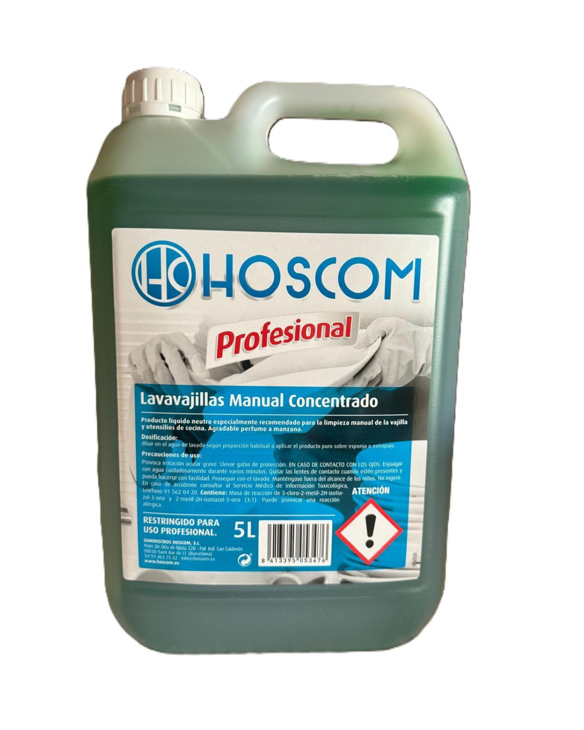 PROF. LAVAVAJILLAS MANUAL CONCEN.  5L HOSCOM