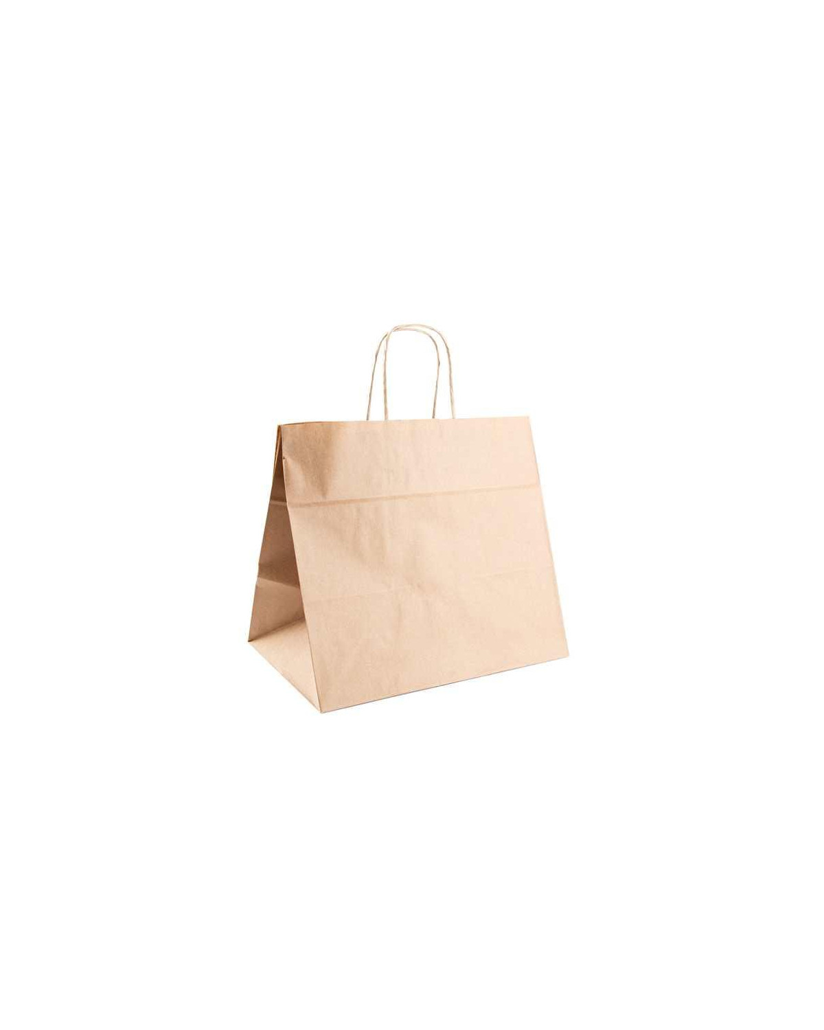 BOLSA PAPEL KRAFT CON ASA 32+21X28,5 C-250