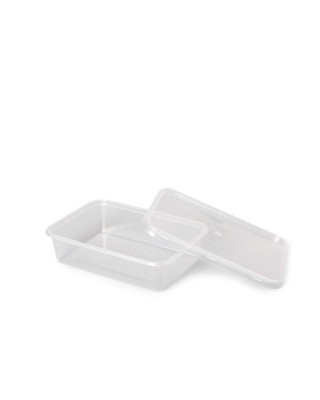 MILLAR TARRINA RECTANGULAR 500CC TRANS. 500UDS/C