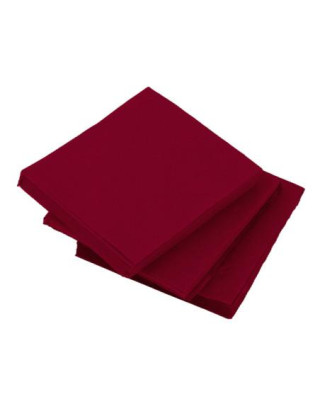 P-100 SERVILLETA 33X33 2C BURDEOS 36P/C