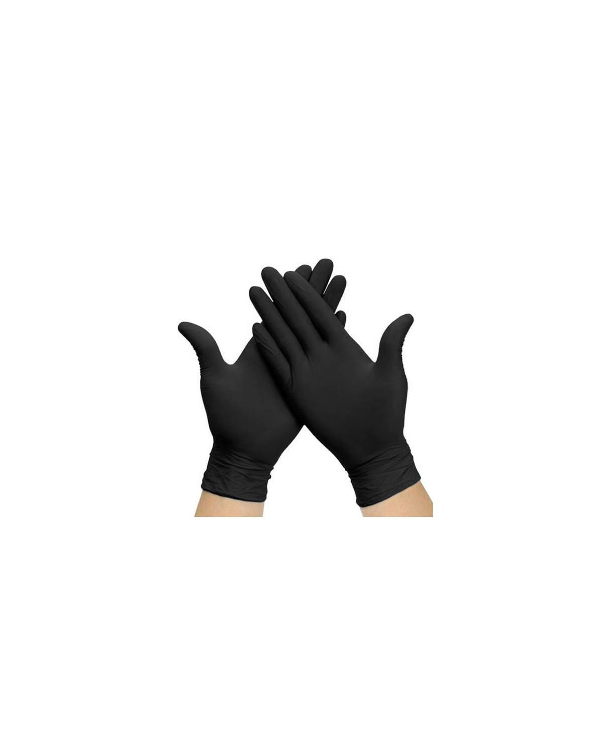 GUANTES NITRILO S/POLVO T/M BLACK PQT-100