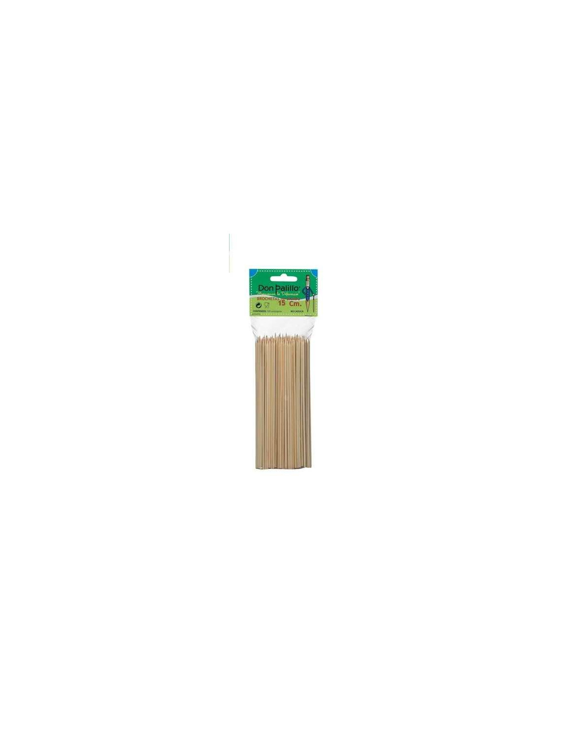 B-200uds PINCHO BROCHETA BAMBU 15cm (10Px15B)