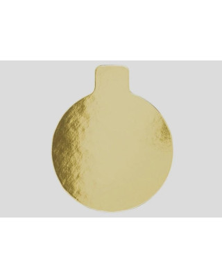 PAQ-100 FORM. REDONDO PESTAÑA 10X8 ORO/PLATA