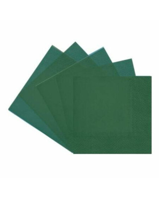 P-100 SERVILLETA 33X33 2C VERDE OSCURO 36P/C