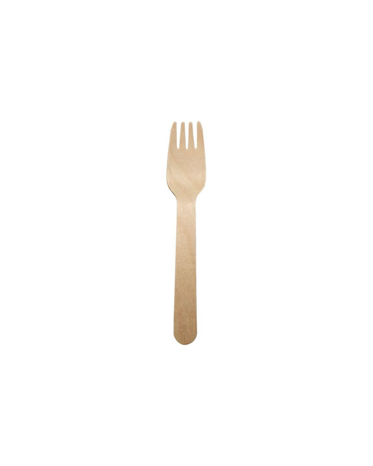 PAQUETE TENEDOR MADERA ENCERADA 160MM(20X100UDS)