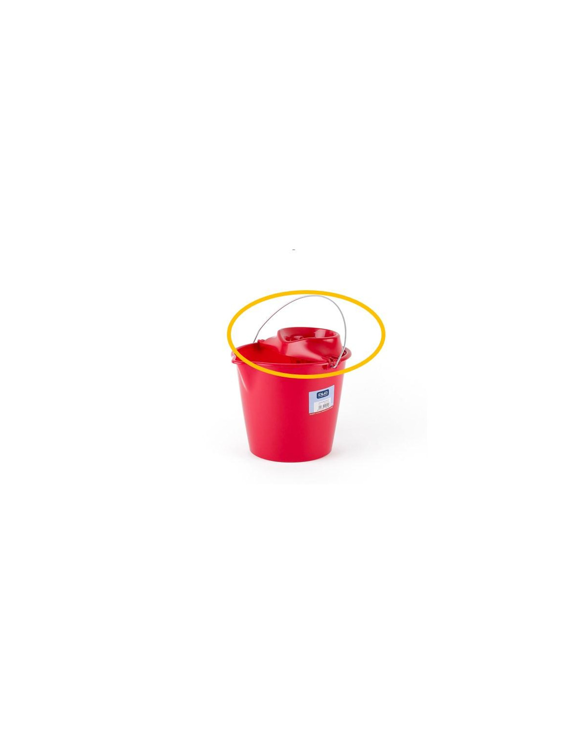 ESCURRIDOR PARA CUBO REDONDO ROJO 12L