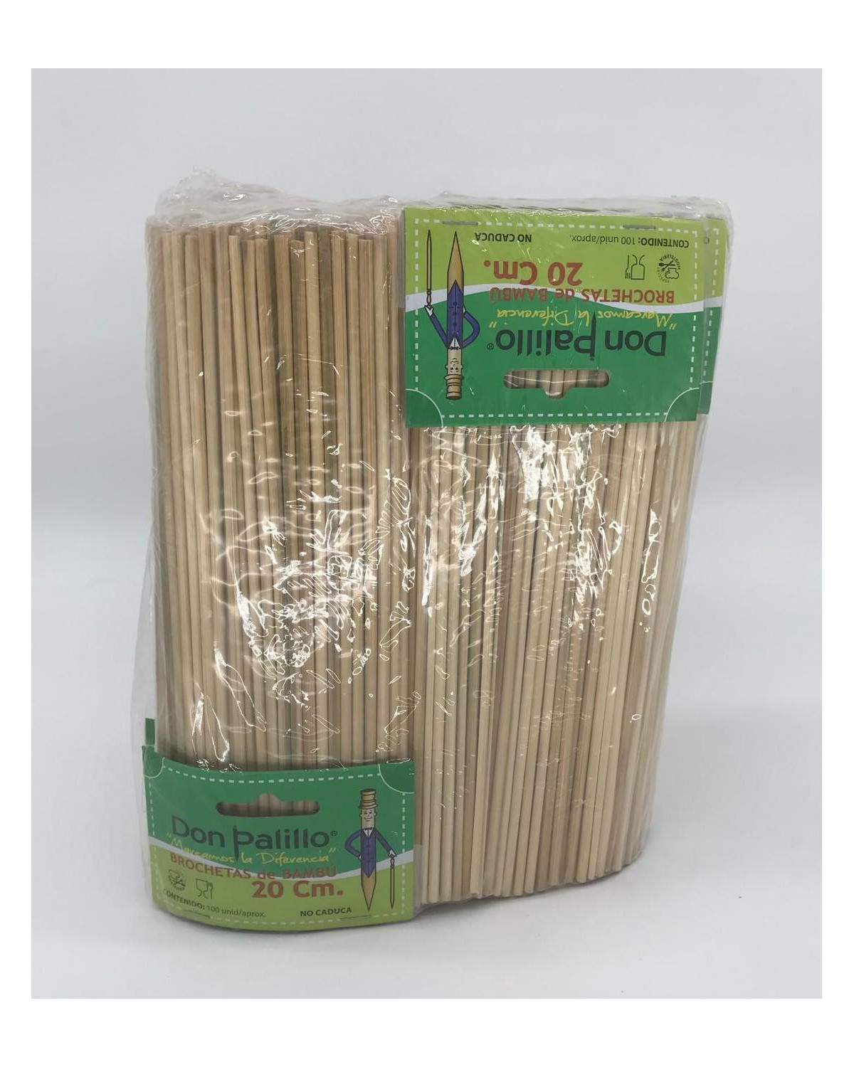 B-100UDS PINCHO BROCHETA BAMBU 20CM (10PX10B)