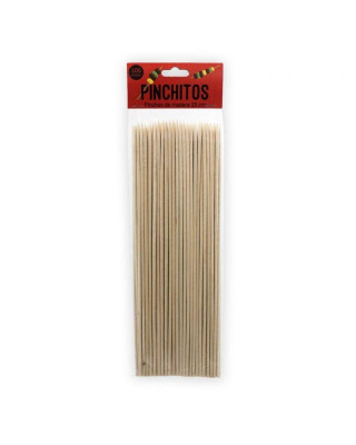 B-100UDS PINCHO BROCHETA BAMBU 25CM (10PX10B)