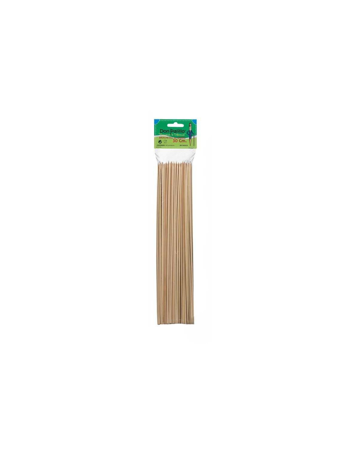 B-100UDS PINCHO BROCHETA BAMBU 30CM (10PX10B)