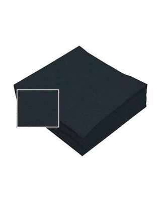 PQT-50 SERVILLETA 40X40 2C NEGRA (24X50)
