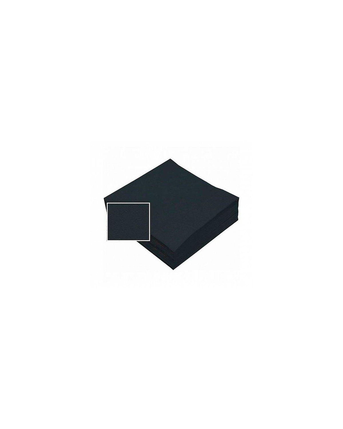 PQT-50 SERVILLETA 40X40 2C NEGRA (24X50)
