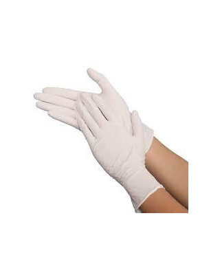 GUANTES LATEX C/POLVO  T/P PQT-100