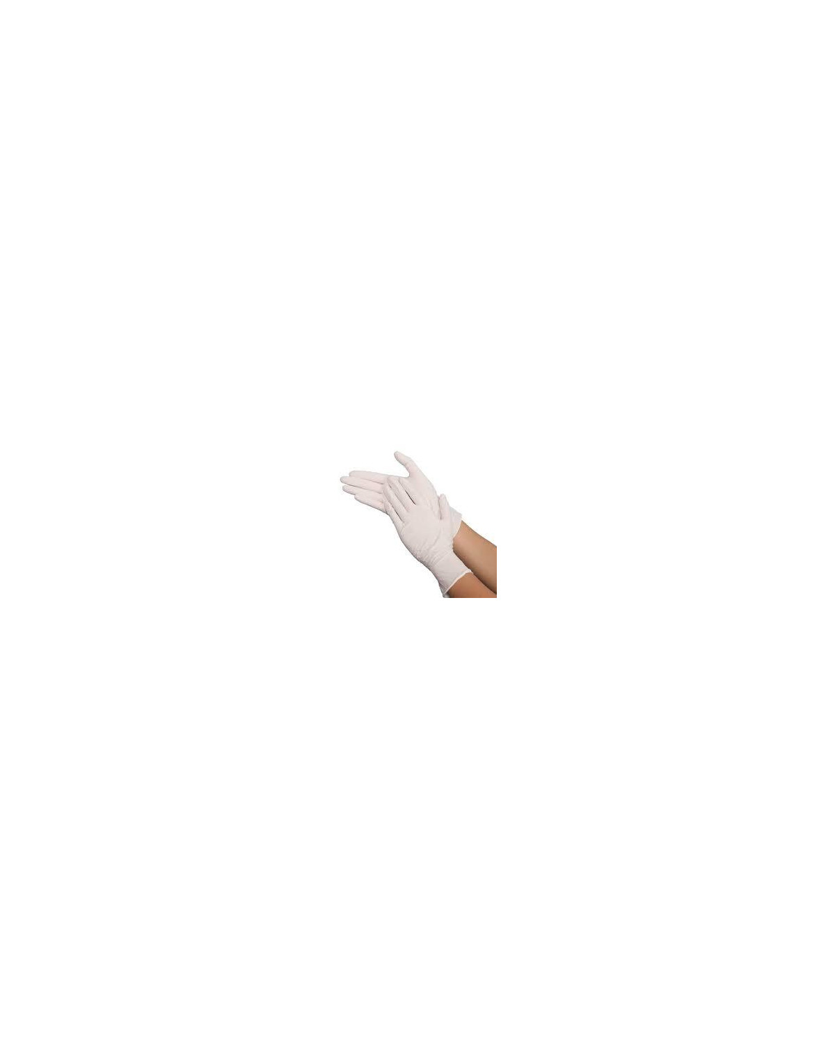 GUANTES LATEX C/POLVO  T/P PQT-100