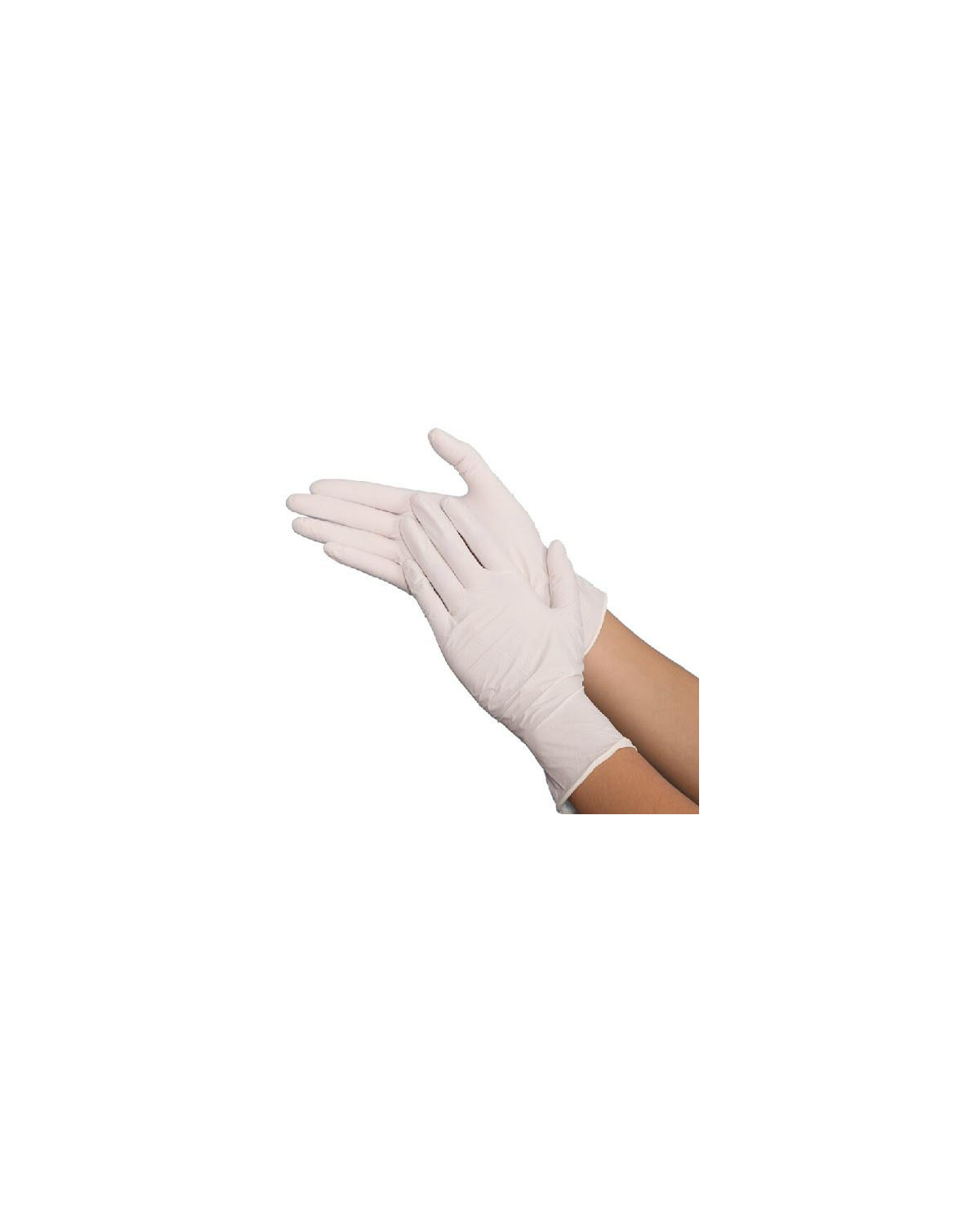 GUANTES LATEX C/POLVO  T/M PQT-100
