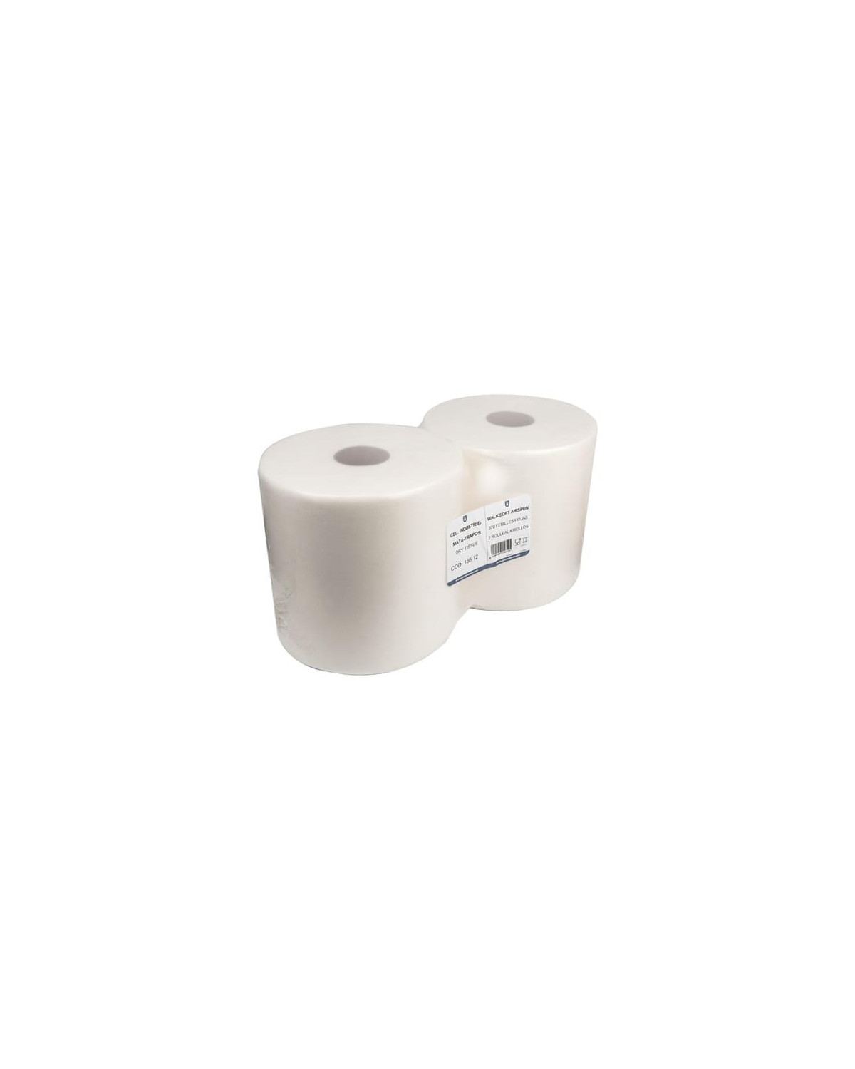 BOBINA INDUSTRIAL TISSUE SECO 370H 26X26 BLANCO