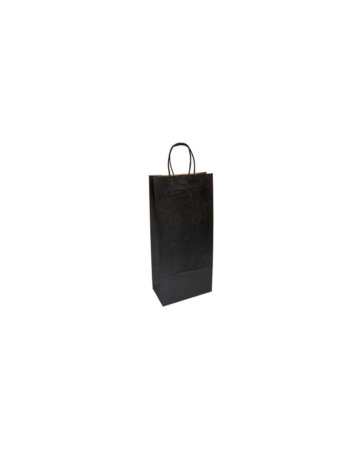 MILL. BOLSA C/ASA 2 BOTELLAS 18+10X39 NEGRO C-250