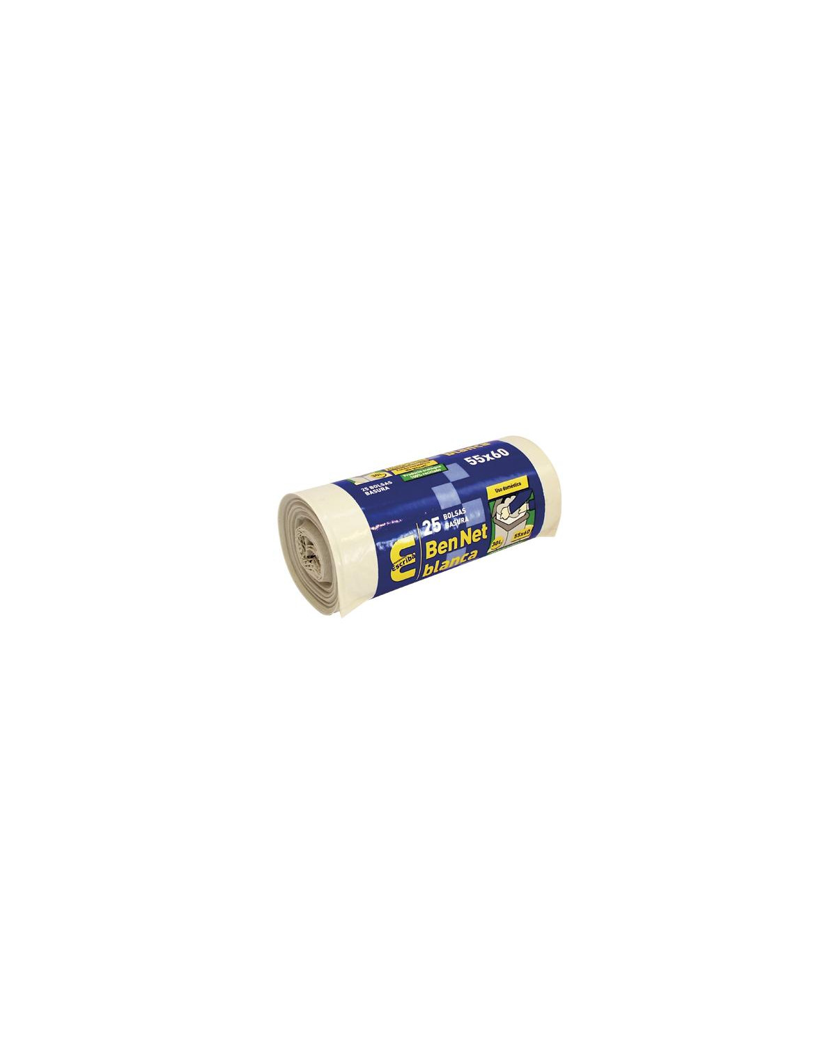 BOLSA BASURA BEN NET BLANCA 55X60 G100 40R-25