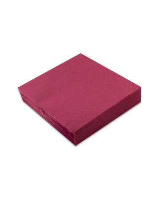 PQT-50 SERVILLETA 33X33 2C P&P BURDEOS 27P-50