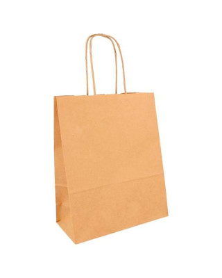MILL. BOLSA PAPEL KRAFT C/ASA 18+8X21,50CM C-250