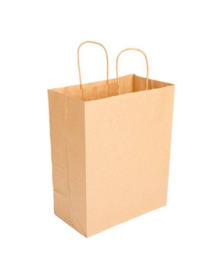 MILL. BOLSA PAPEL KRAFT C/ASA 26+14X32CM C-250