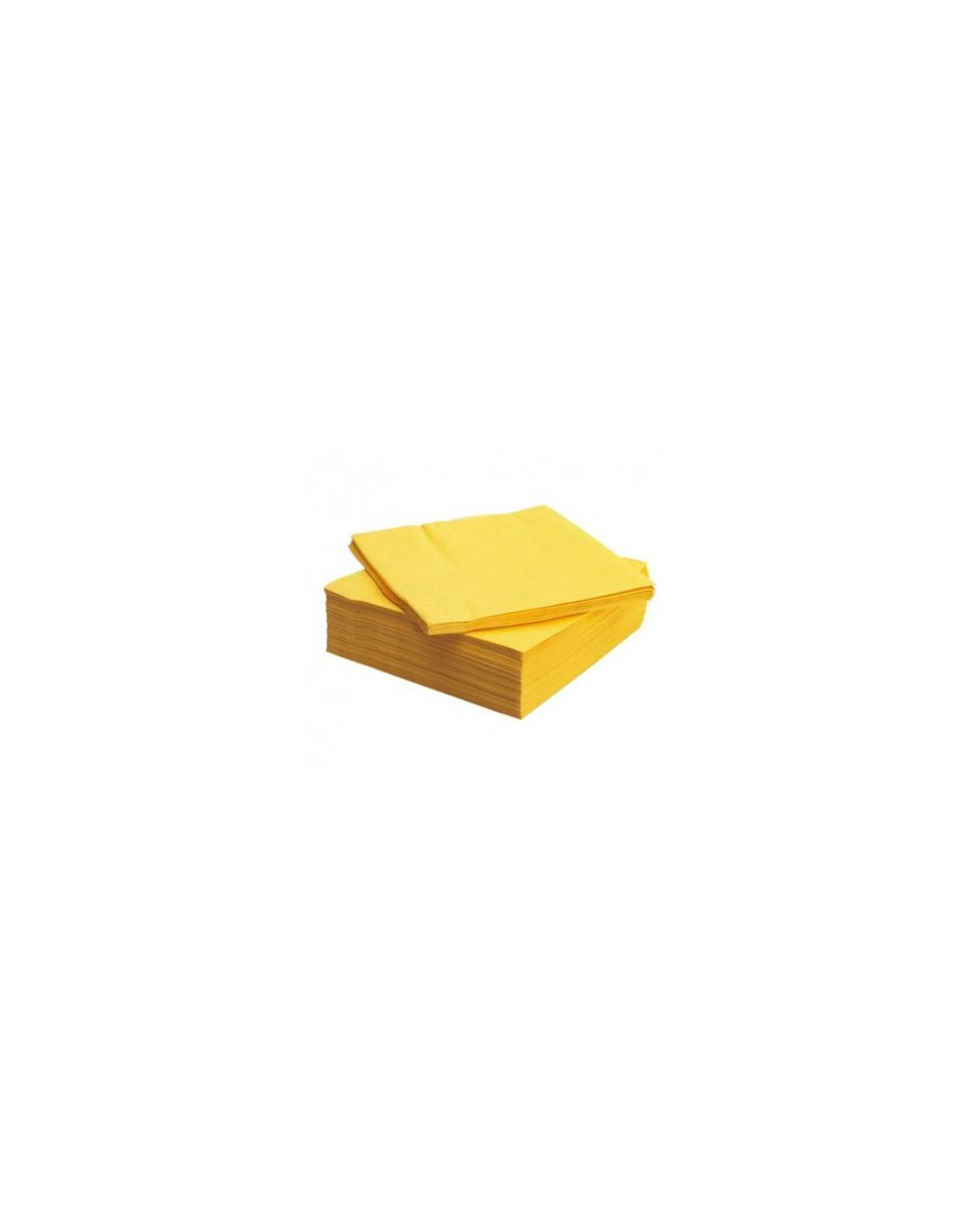 SERVILLETA 33X33 2C P&P AMARILLO 27P-50