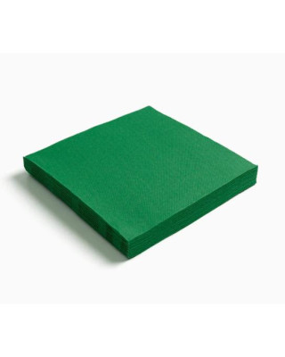 PQT-50 SERVILLETA 33X33 2C P&P VERDE OSCURO 27P-50