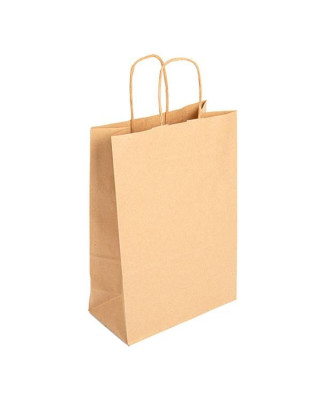 MILL. BOLSA PAPEL KRAFT C/ASA 20+10X29CM C-250