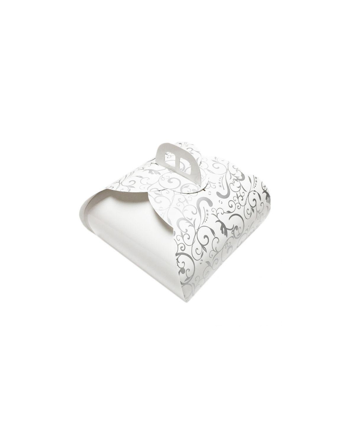CAJA TARTA FLORAL 24X24 CM PQT-50
