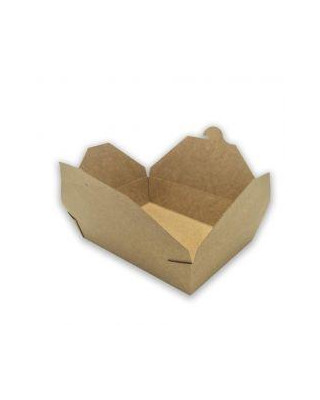 CAJA TAKE AWAY KRAFT 197X140X65MM (4X50:200)