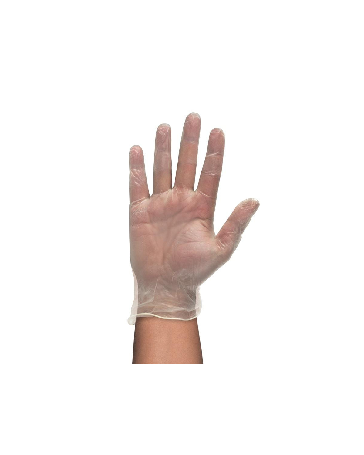 GUANTES VINILO SP NATURAL 4.5GR. T/L PQT-100