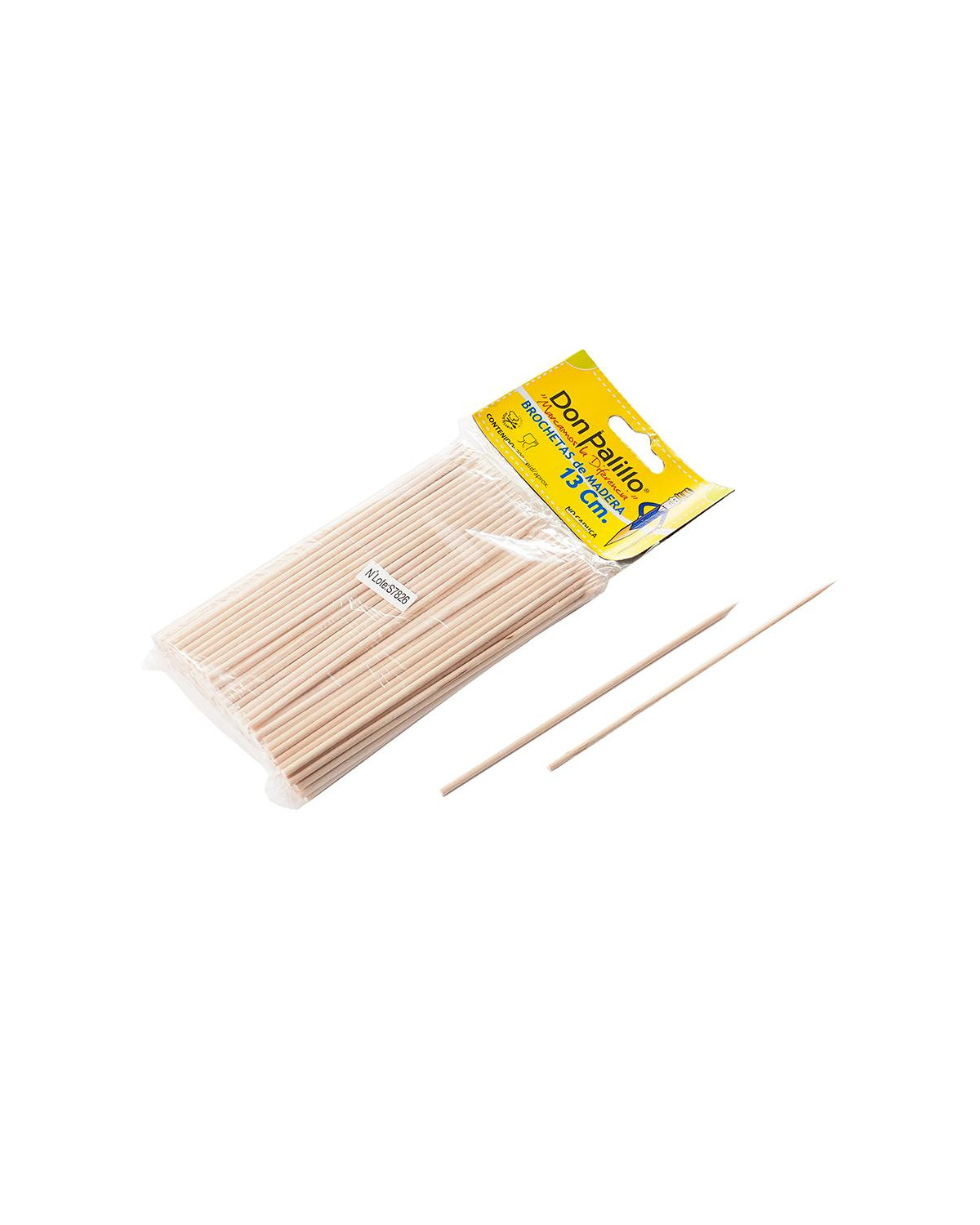 MILL. PINCHO BORCHETA MADERA 13CM (150PX200UDS)