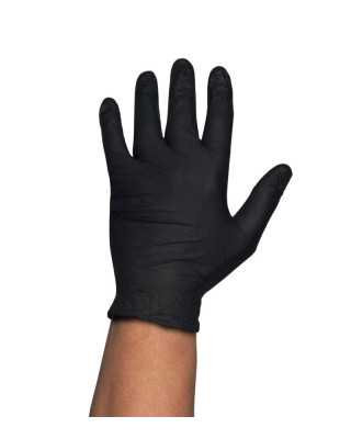 GUANTES NITRILO PRO. BLACK SP T/XL PQT-100